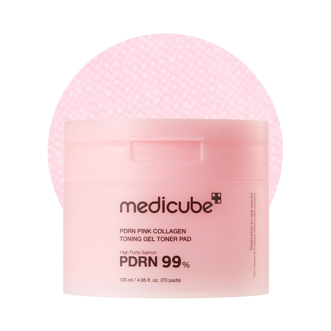 Pad  PDRN Pink Collagen Toning Gel Toner 70pcs Medicube